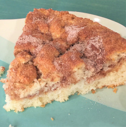 2/27 Cafe Bake - Cinnamon Buckle Coffeecake Slice