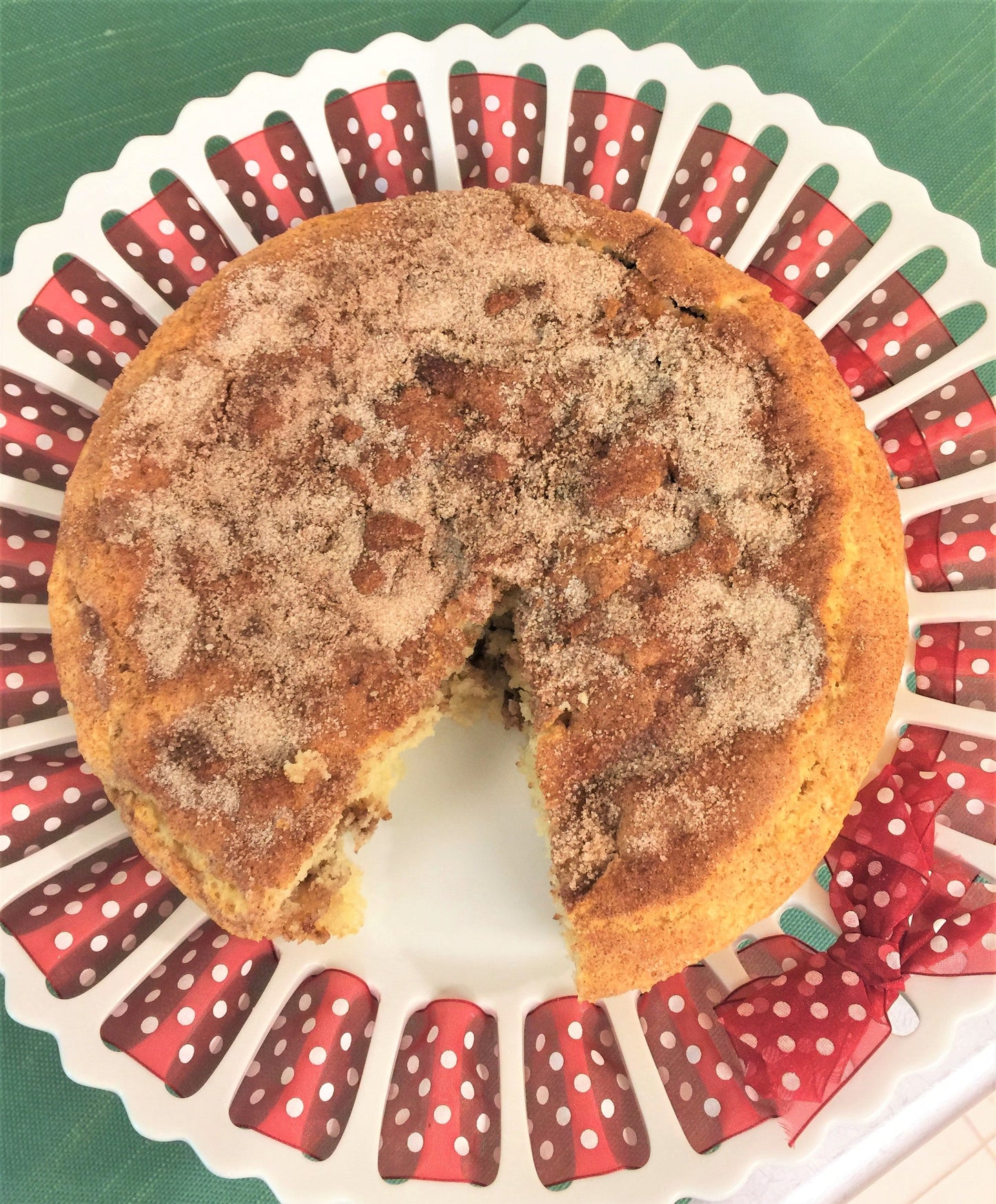 2/27 Cafe Bake - Cinnamon Buckle Coffeecake Slice