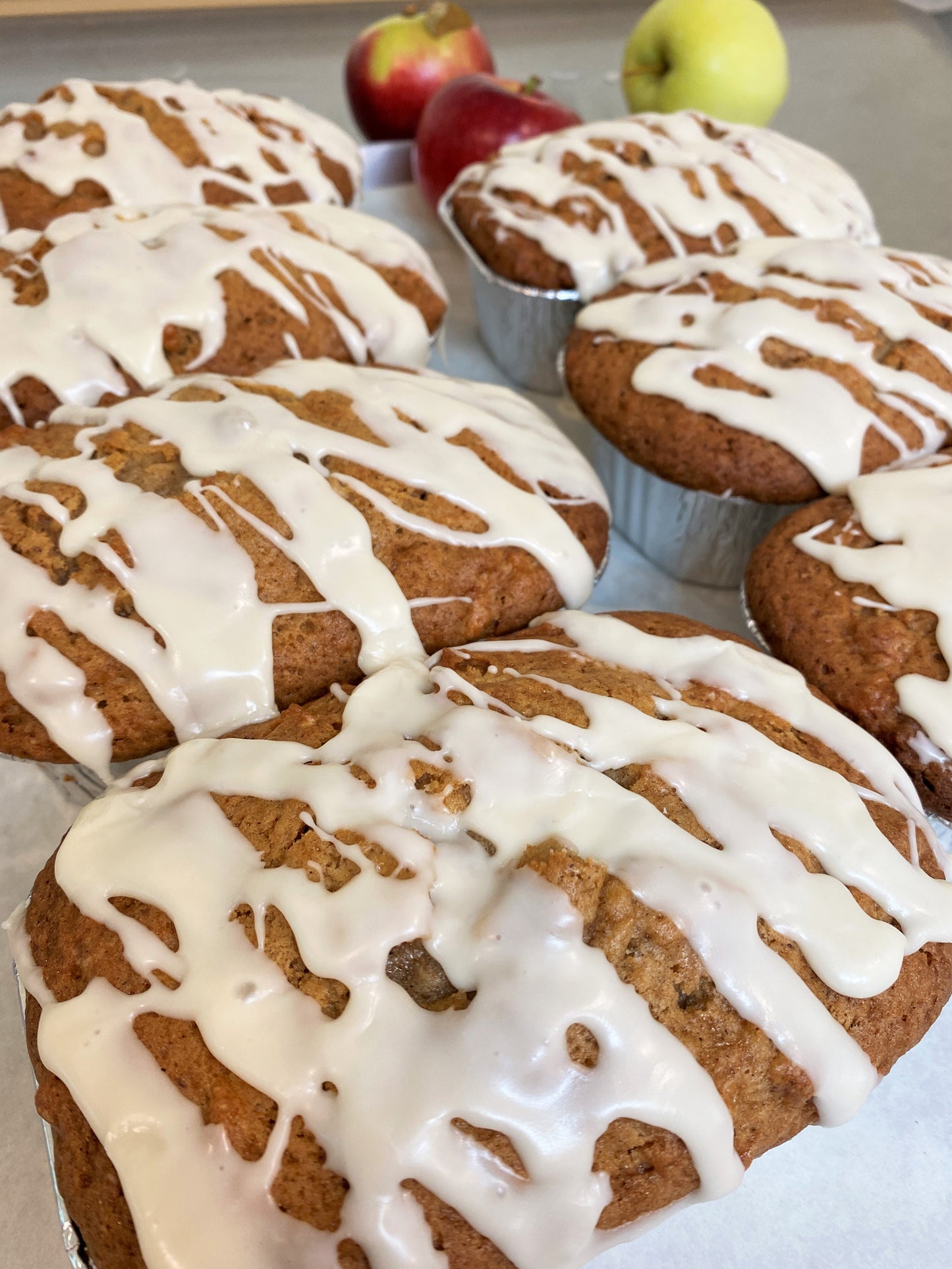 Wednesday, 11/27 Buggy Delivery - Fresh Apple Bread w/Cider Glaze (large loaf)