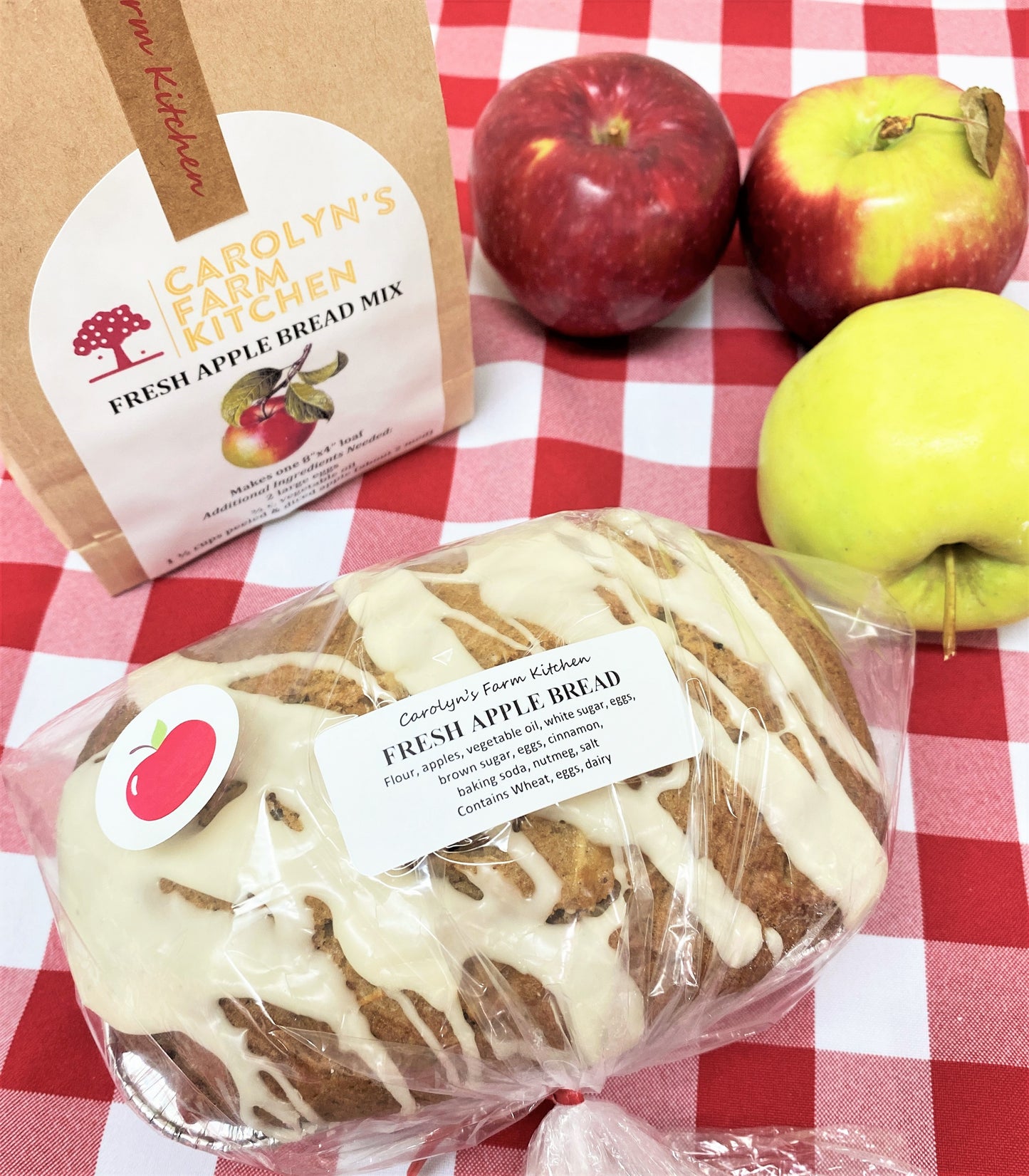 Wednesday, 11/27 Buggy Delivery - Fresh Apple Bread with Cider Glaze (mini loaf)