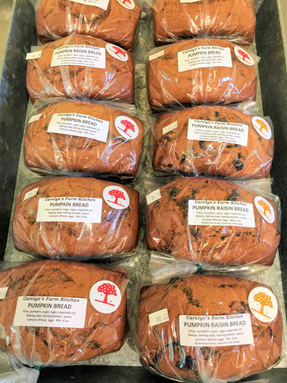 Wednesday, 11/27 Buggy Delivery - Mini Loaf Pumpkin Bread (plain, raisin, or chocolate chip)