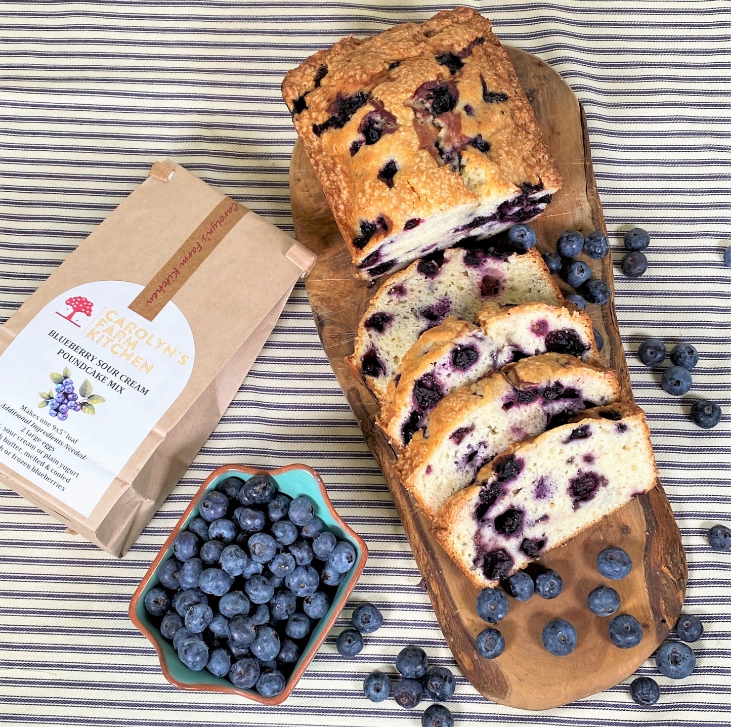 11/26 Holiday Bake for pick up at 800 Broadway - Blueberry Sour Cream Pound Cake (mini loaf)